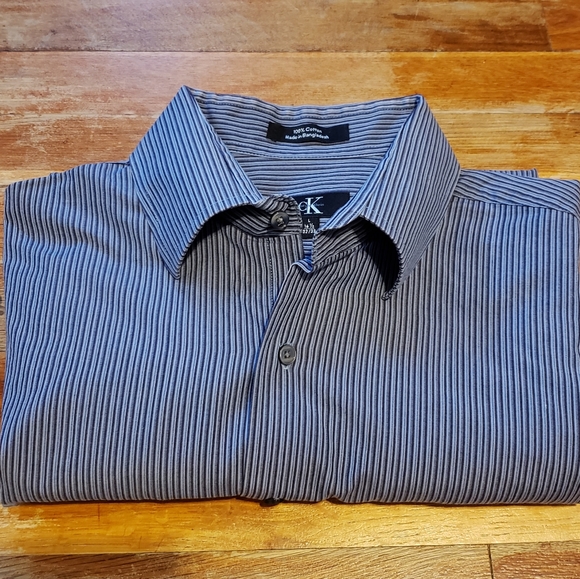CALVIN KLEIN: Dress Shirt. 16.5, 33, Size- Large - Picture 6 of 9